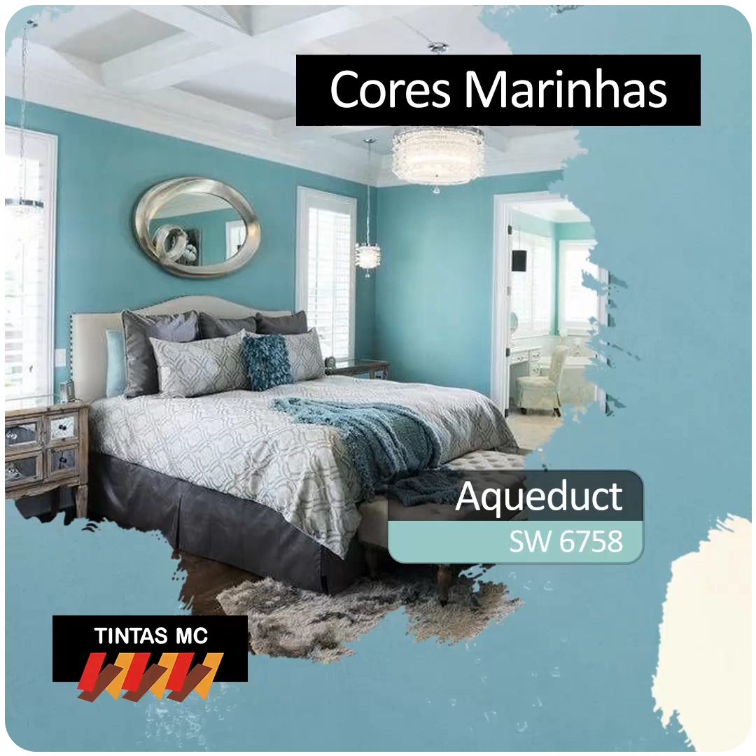 Cores Marinhas para Pintura de Ambientes - Ambientes Aquáticos