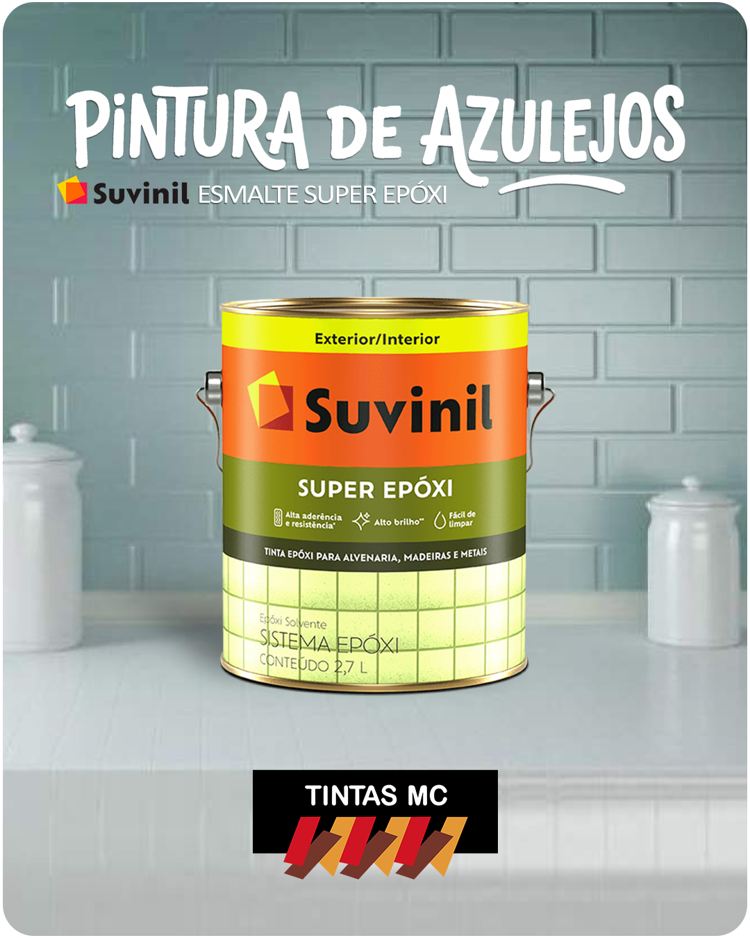 Pintura de Azulejos com Suvinil Esmalte Super Epóxi - Renove seu ambiente com economia e praticidade!