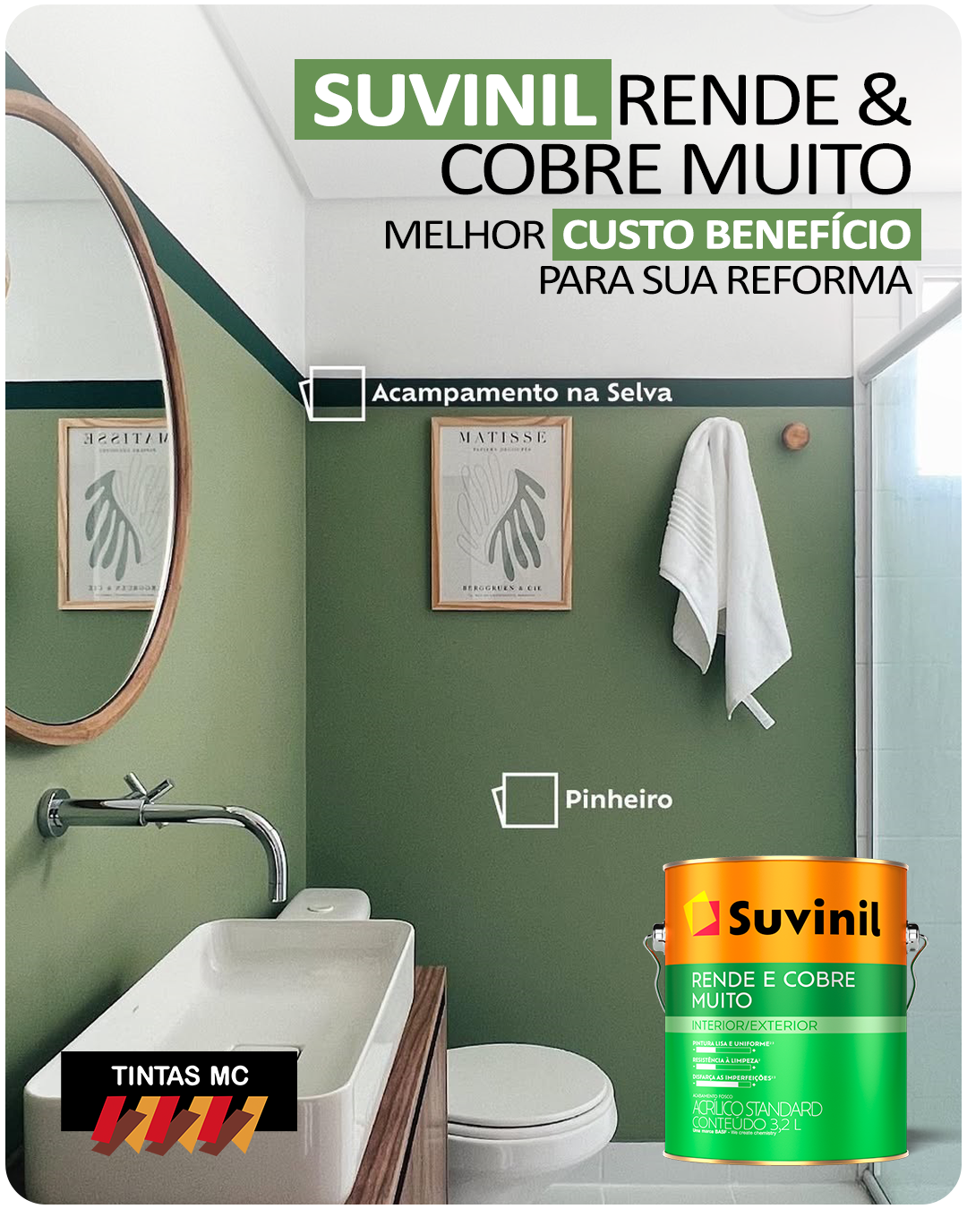 Suvinil Rende & Cobre Muito – Tintas MC Rio Preto - Melhor custo benefício para sua reforma e pintura de casa